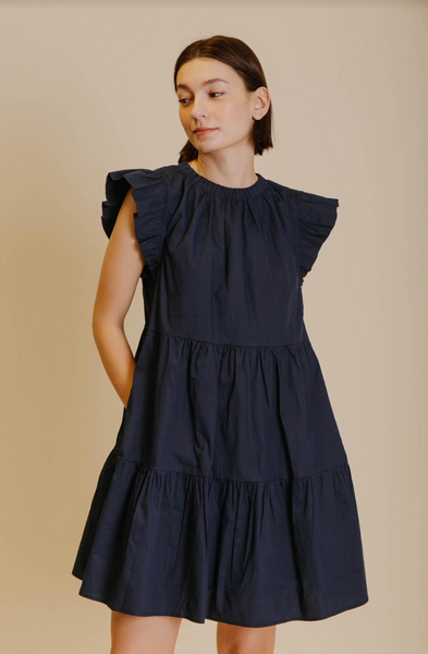 Hyannis Dress -- Navy