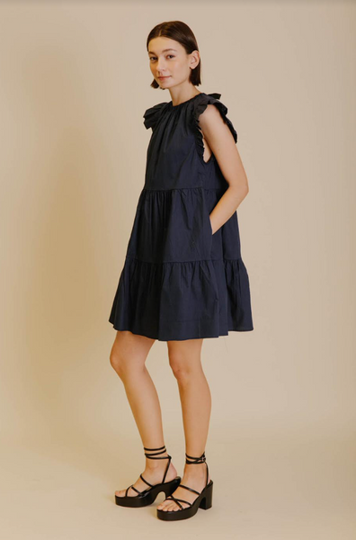 Hyannis Dress -- Navy