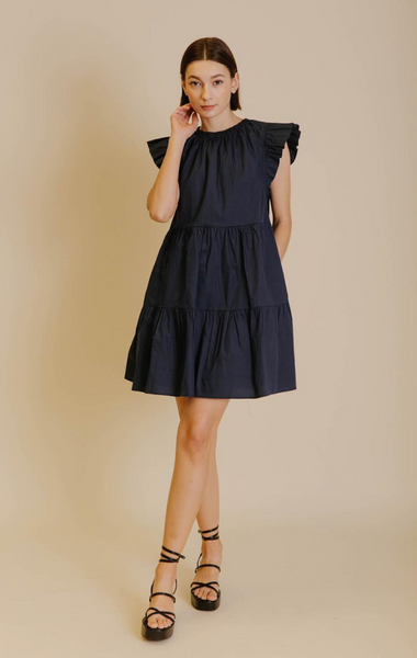Hyannis Dress -- Navy