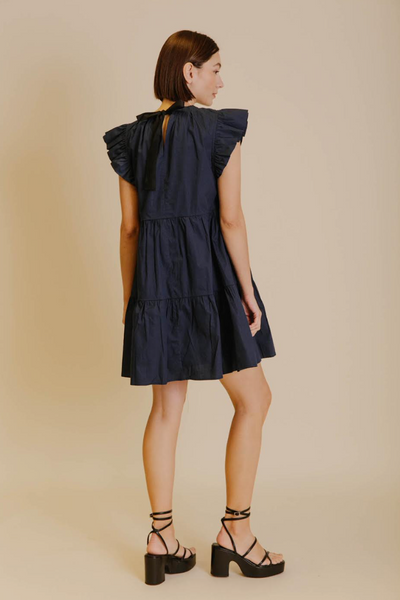 Hyannis Dress -- Navy