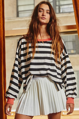 Leah Top -- Black/White