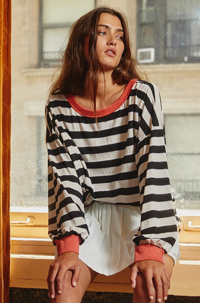 Leah Top -- Black/White