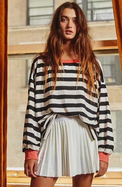 Leah Top -- Black/White