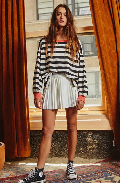 Leah Top -- Black/White