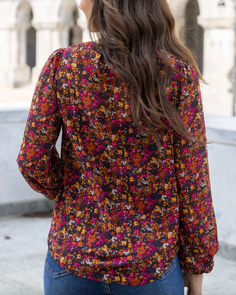 Autumn Eve Chiffon Top
