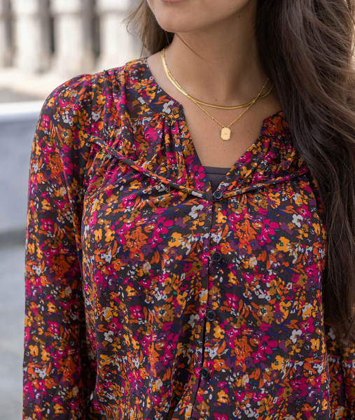 Autumn Eve Chiffon Top