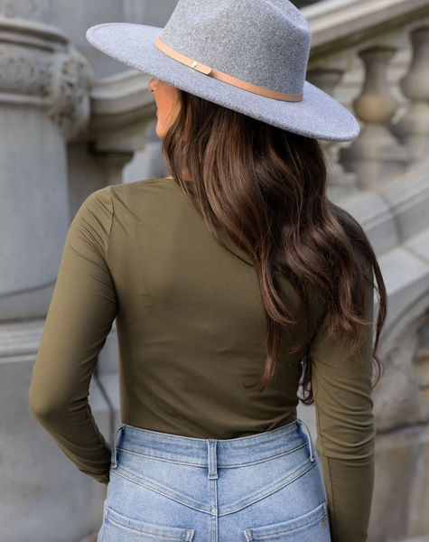 Ever Soft Square Neck Top -- Olive