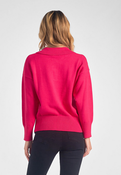 Atticus Sweater -- Fuchsia