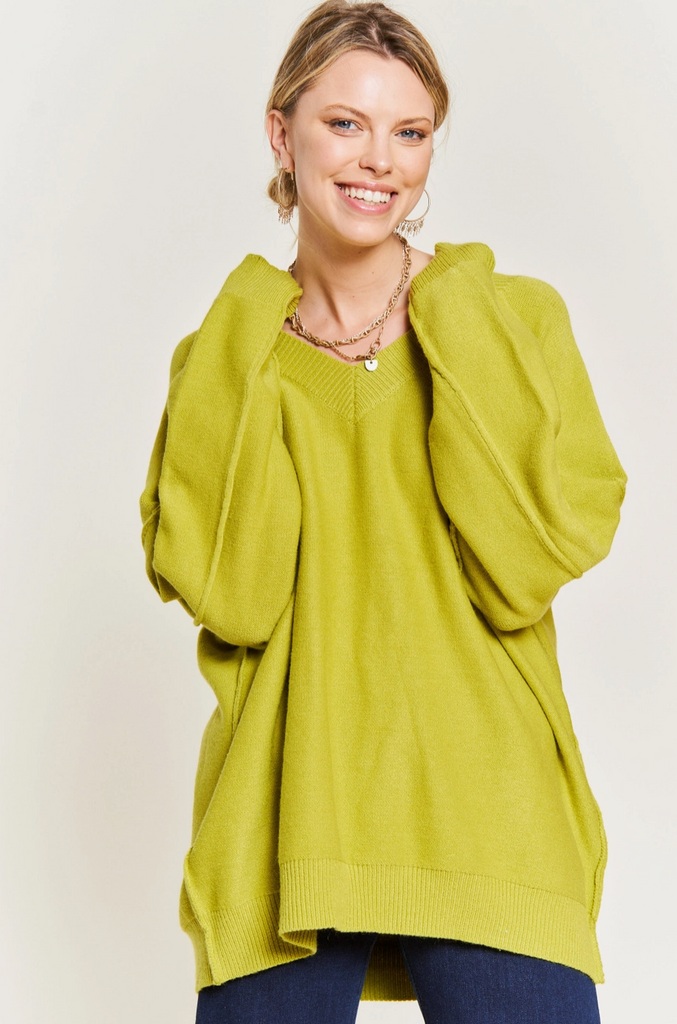 Arden Sweater -- Lime