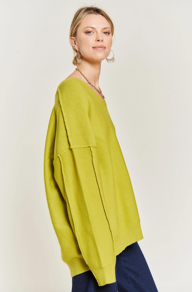 Arden Sweater -- Lime