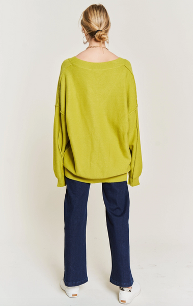 Arden Sweater -- Lime