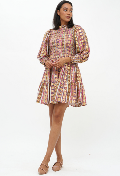 Sonya Dress -- Olive Petal