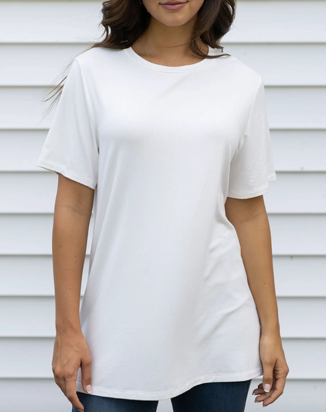 Girlfriend Fit Tee -- Ivory