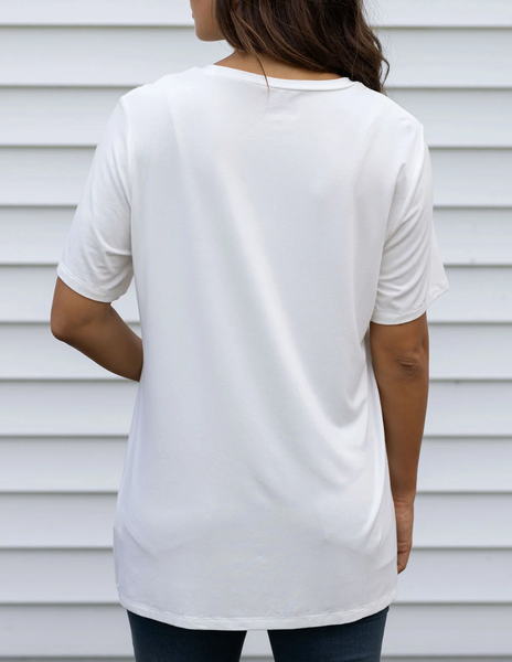 Girlfriend Fit Tee -- Ivory