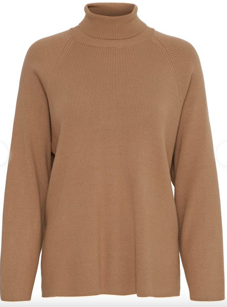 Zahra Turtleneck Sweater -- Toasted