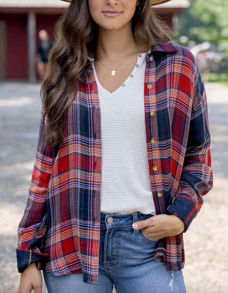 Reversible Plaid Shirt