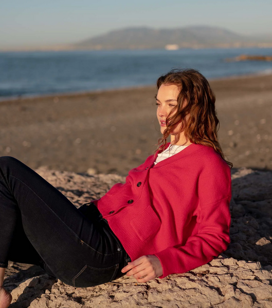 Cruiser Cardigan -- Hibiscus