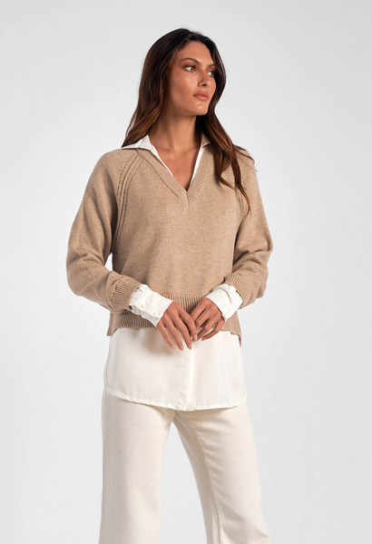 Beatrice Sweater -- Taupe