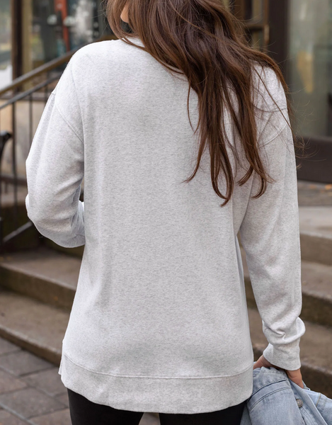 Essential Long Sleeve Tee -- Gray