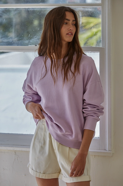 Weekend Vibes Top -- Lilac