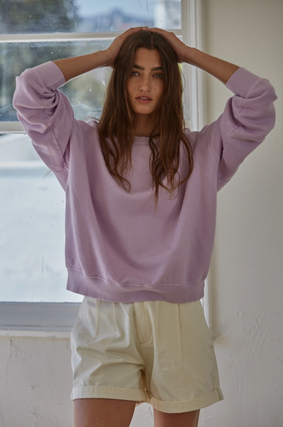 Weekend Vibes Top -- Lilac