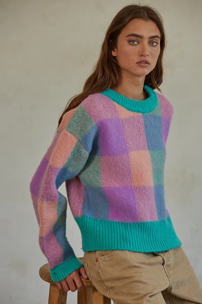 Perfectly Gingham Sweater