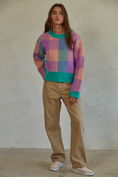 Perfectly Gingham Sweater