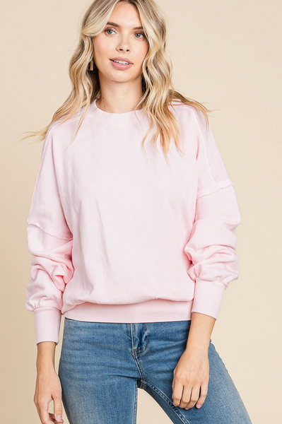 Nellie Sweater -- Pink