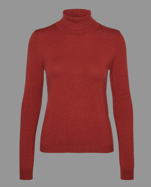 Elevate Turtleneck -- Red Ochre