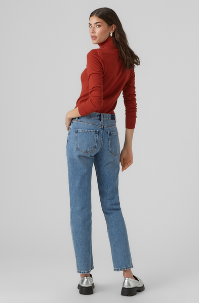 Elevate Turtleneck -- Red Ochre