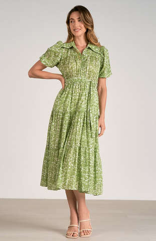 Jasmine Dress -- Green