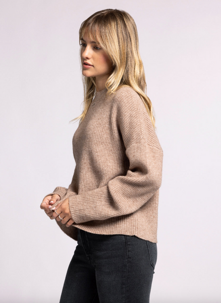 Lana Sweater -- Heather Mocha