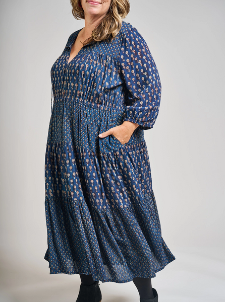 Adriana Dress -- Midnight Floral