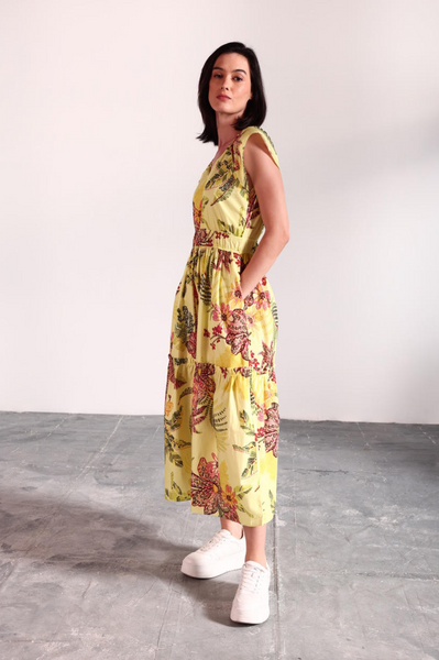 Aria Dress -- Speckled Garden