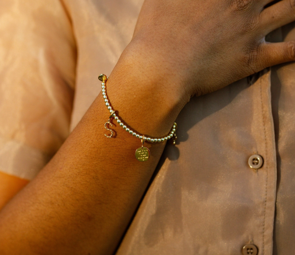 Hope Morse Code Gold Charm