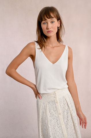 Peony Tank -- Off White