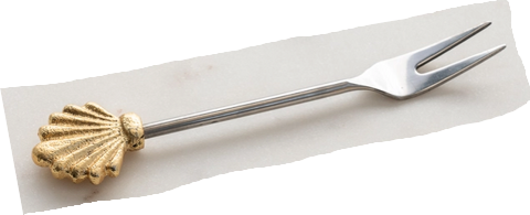 Golden Seashell Fork