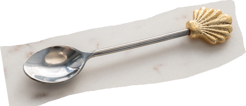 Golden Seashell Spoon