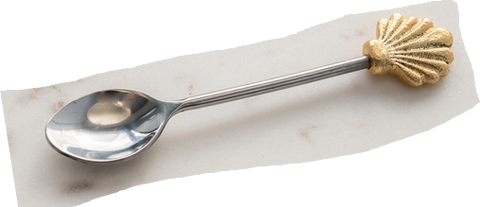 Golden Seashell Spoon