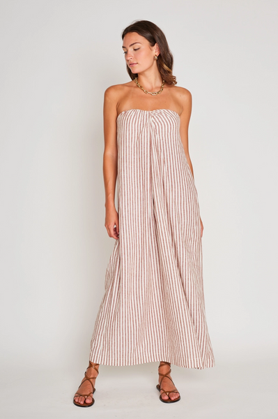 Rosalyn Dress -- Sedona Stripe