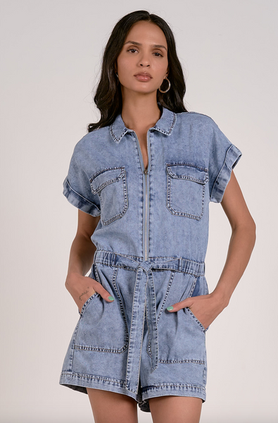Keilitza Romper -- Denim