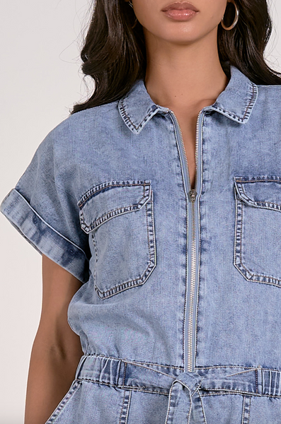 Keilitza Romper -- Denim