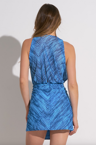 Holly Dress -- Blue Havana