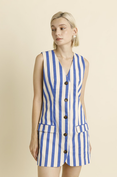 Mary Dress -- Blue
