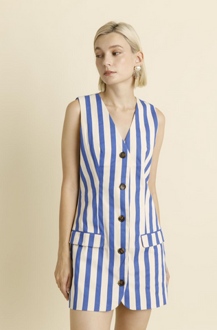 Mary Dress -- Blue