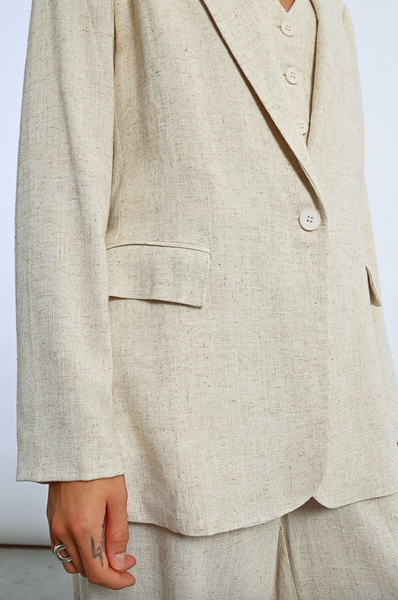 Kendra Blazer -- Light Beige