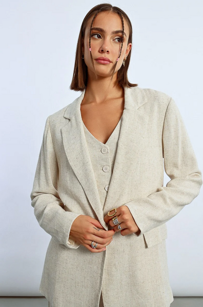 Kendra Blazer -- Light Beige