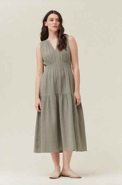 Meghann Dress -- Dry Sage