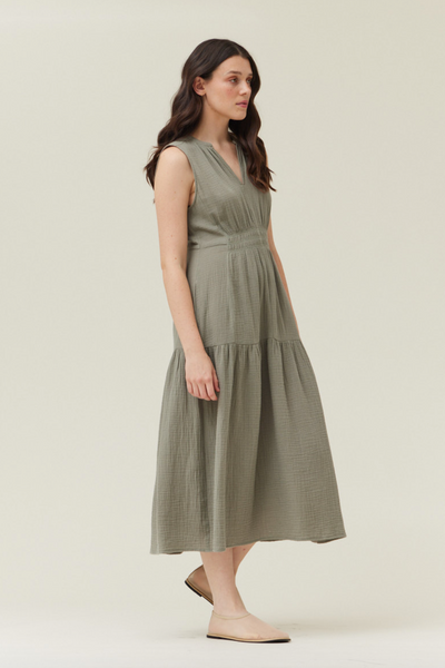 Meghann Dress -- Dry Sage