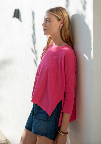 Catalina Tee -- Raspberry